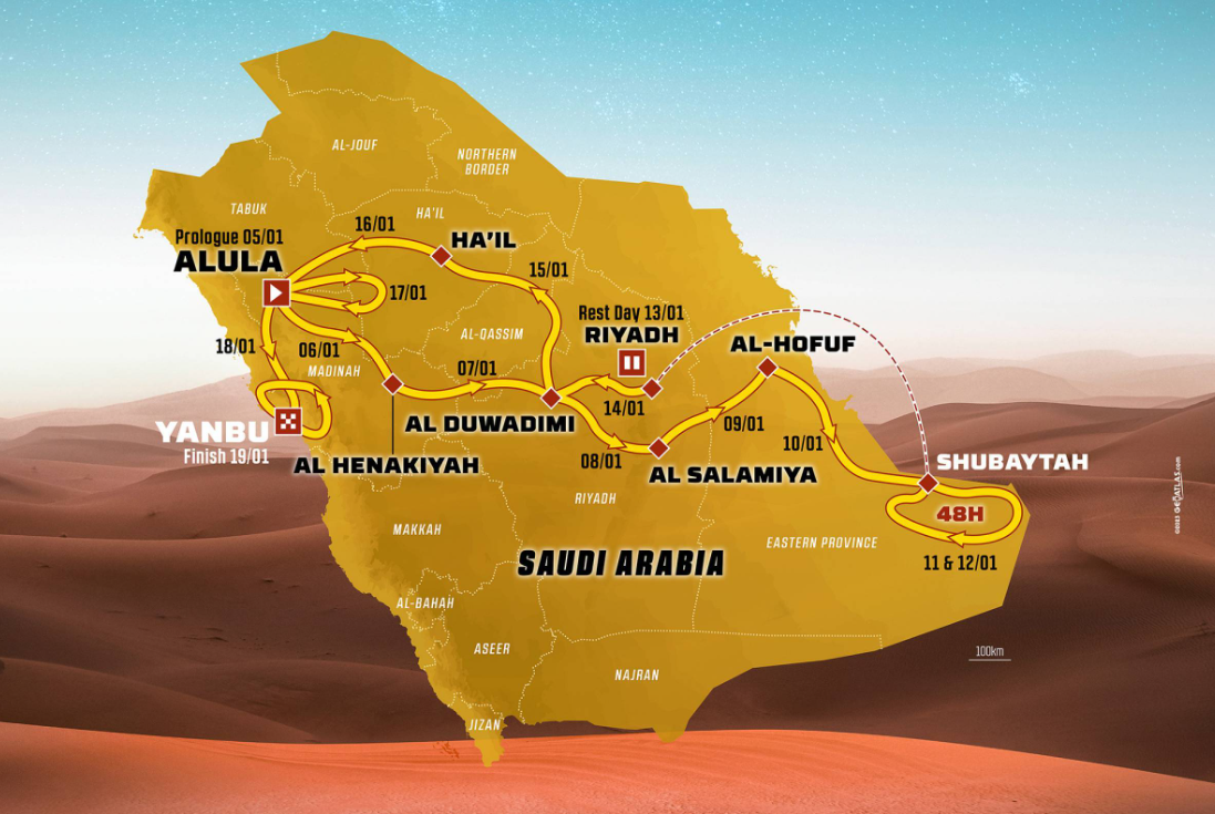 recorrido dakar 2024